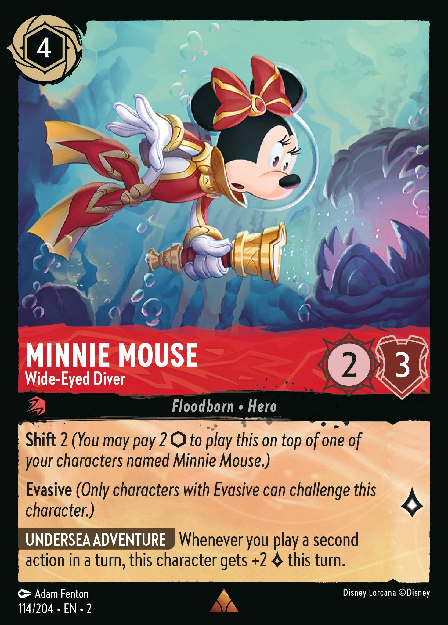 Minnie Mouse - Wide-Eyed Diver ROTF foil