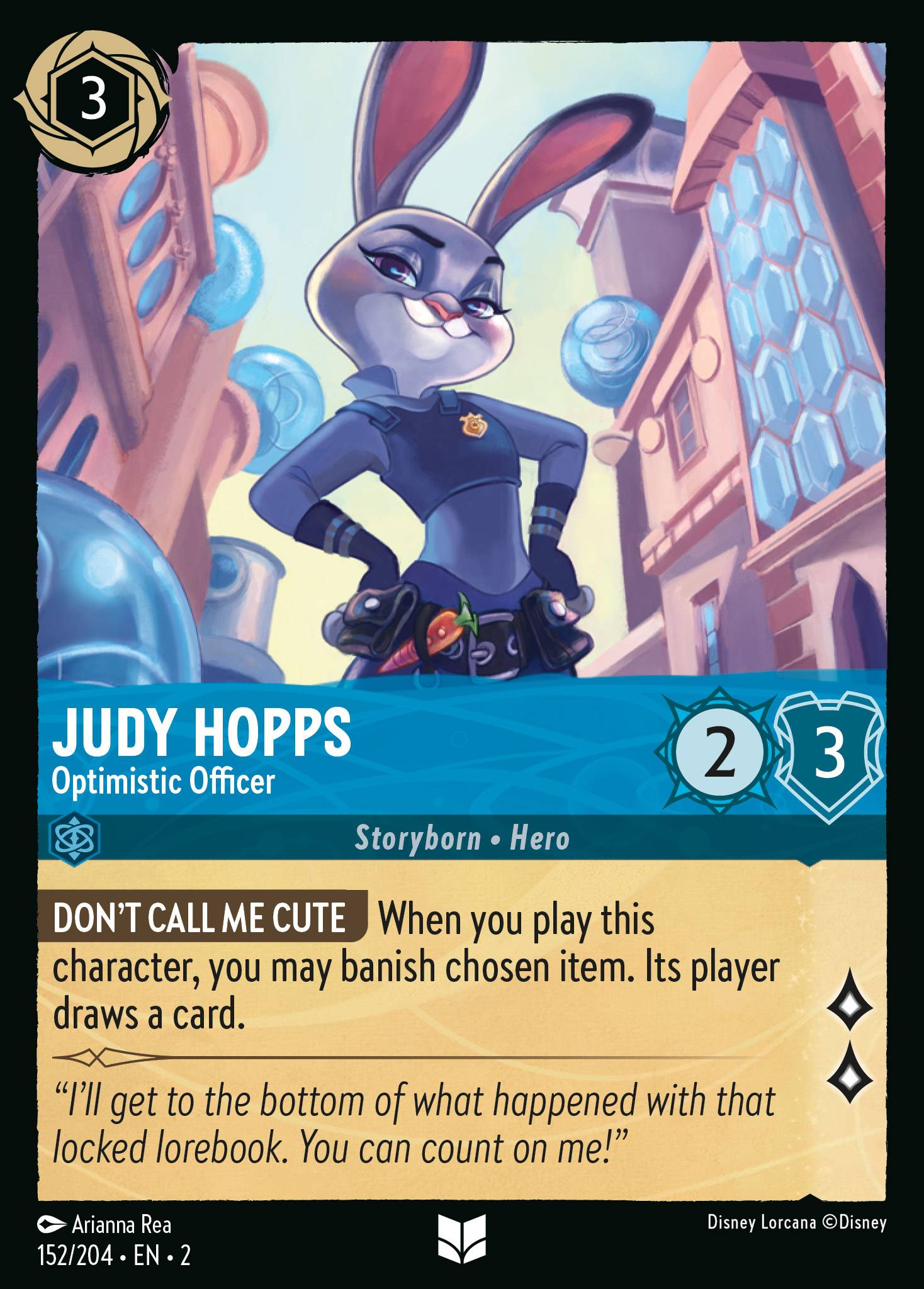 Judy Hopps - Optimistic Officer ROTF foil