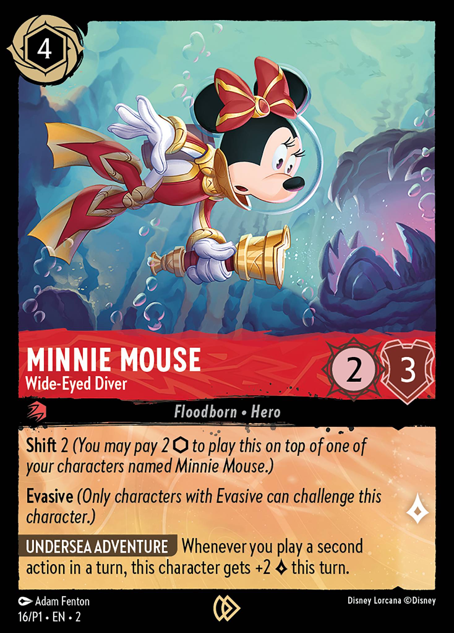 Minnie Mouse - Wide-Eyed Diver ROTF normal