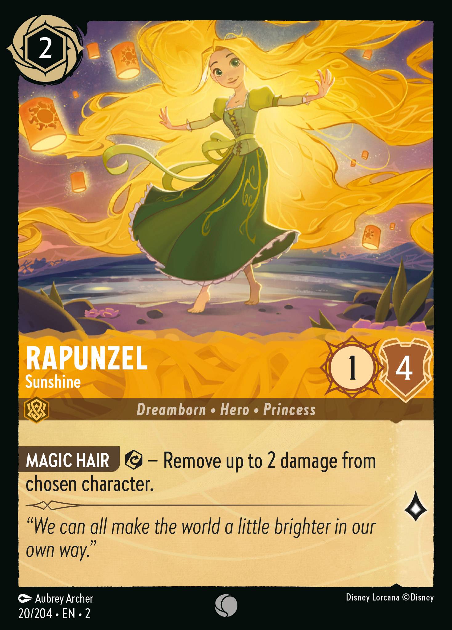 Rapunzel - Sunshine ROTF foil