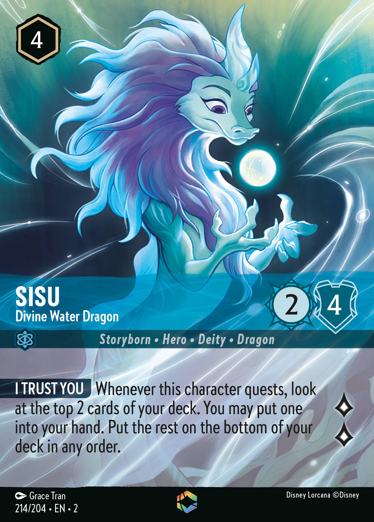 Sisu - Divine Water Dragon ROTF enchanted