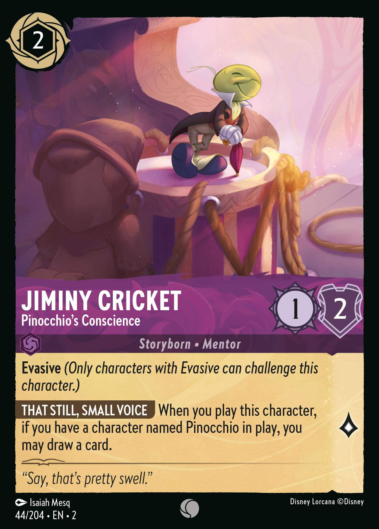 Jiminy Cricket - Pinocchio's Conscience ROTF foil