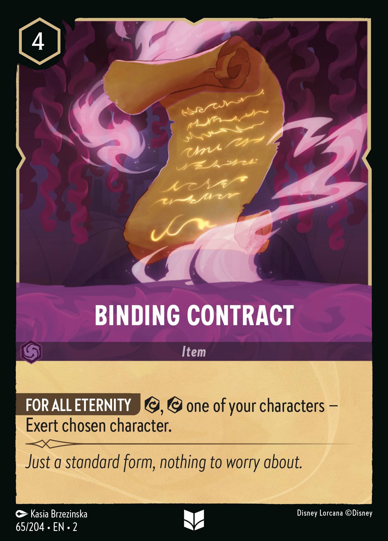 Binding Contract