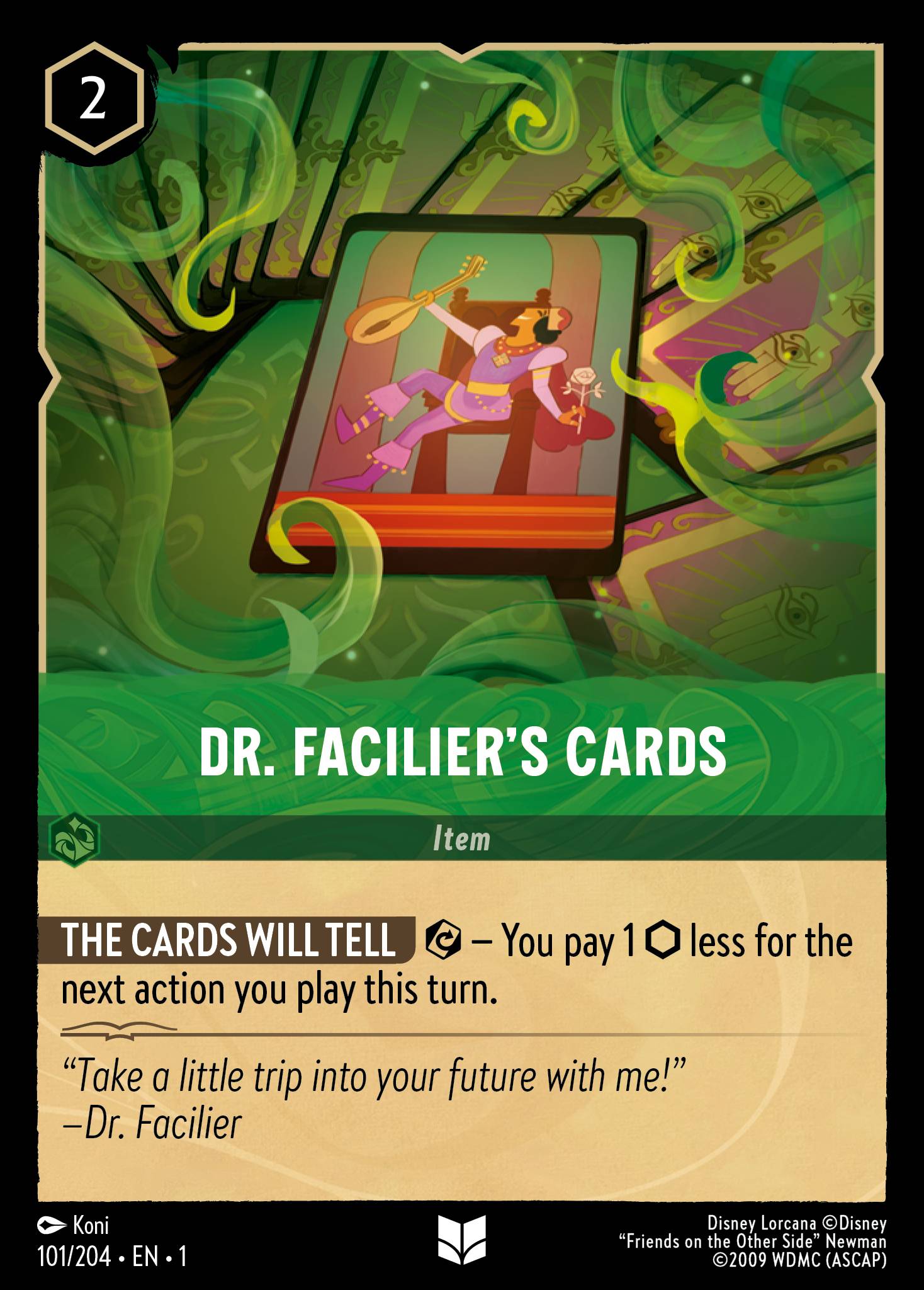 Dr. Facilier's Cards TFC foil