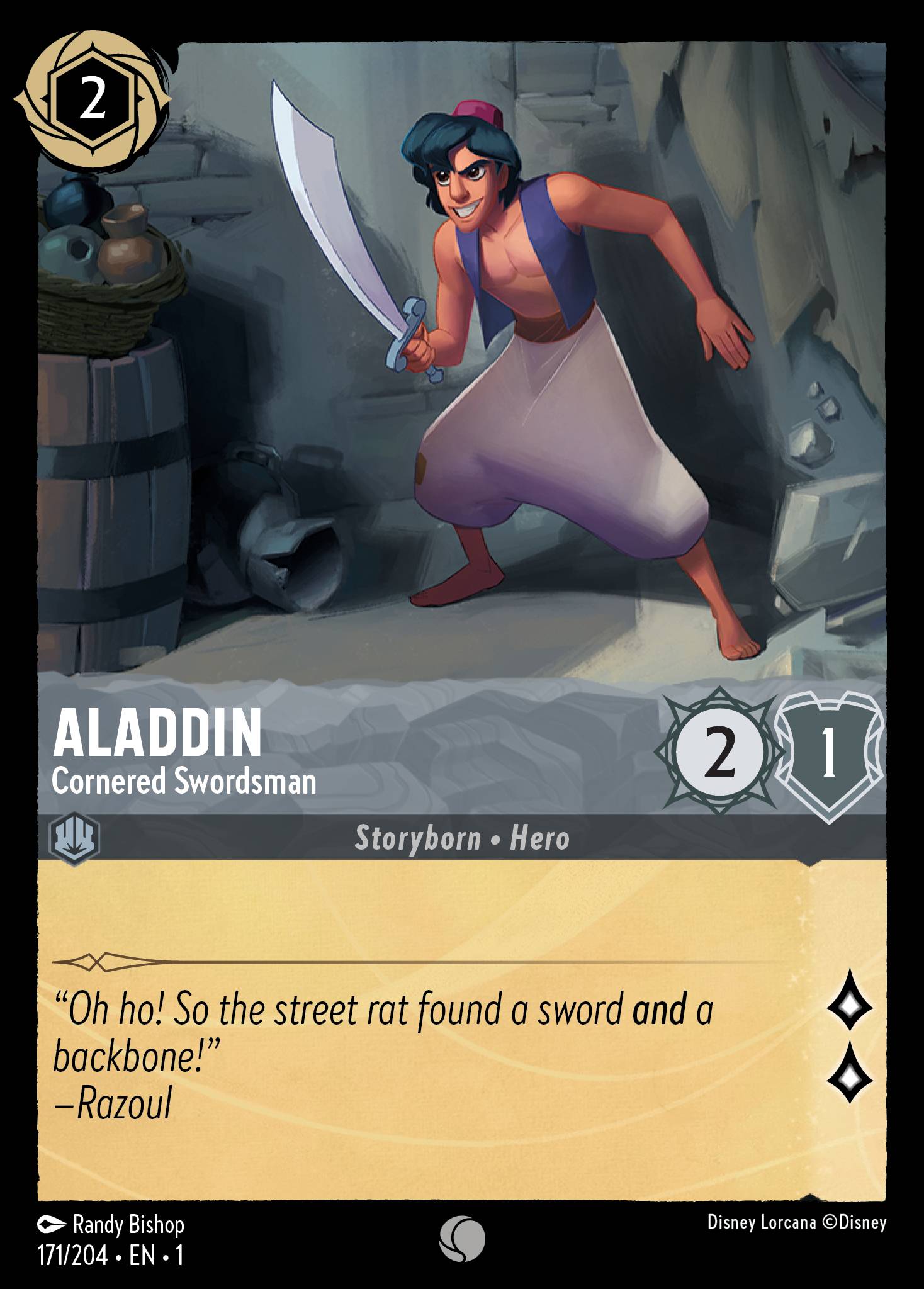 Aladdin - Cornered Swordsman TFC foil
