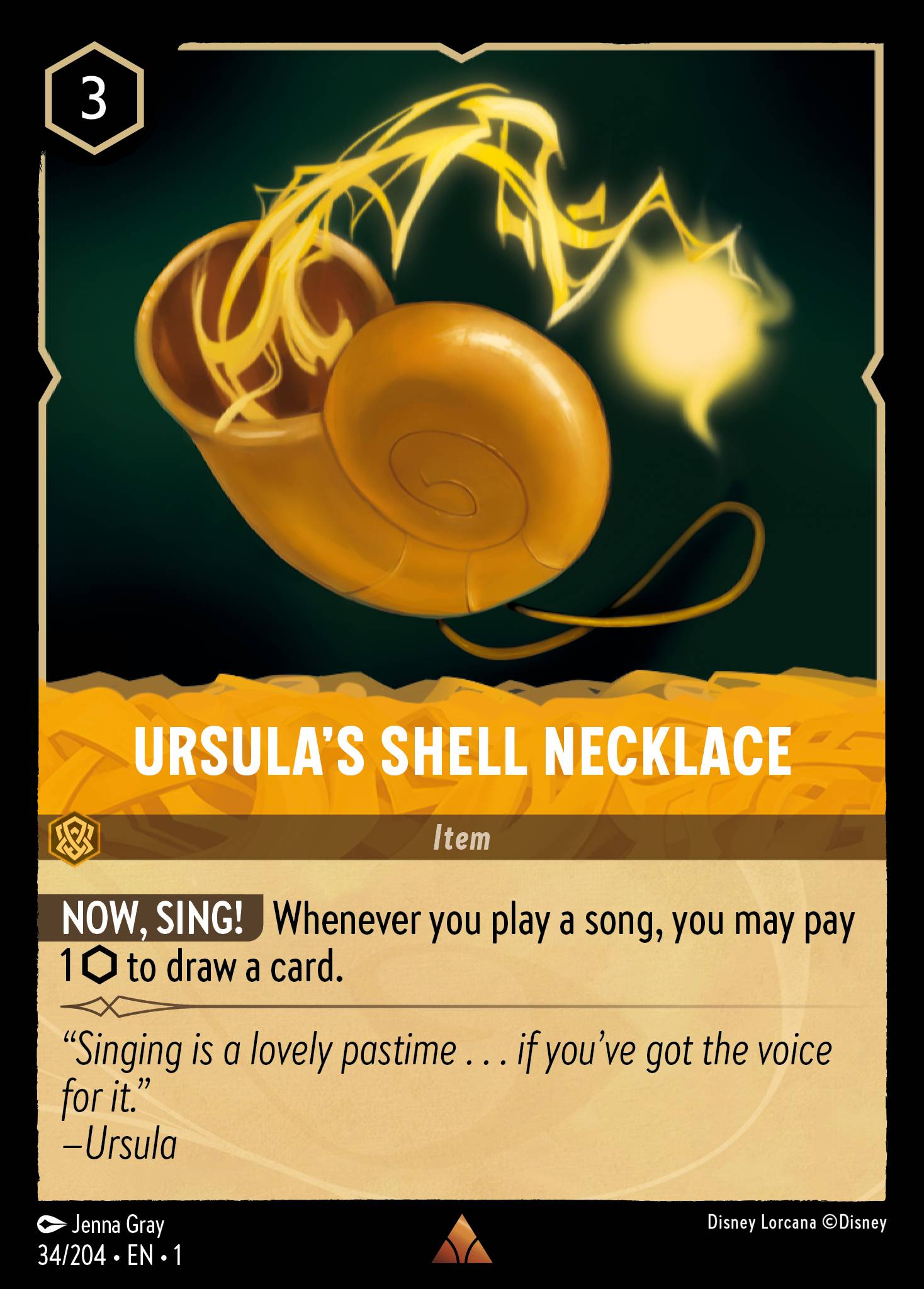 Ursula's Shell Necklace TFC foil