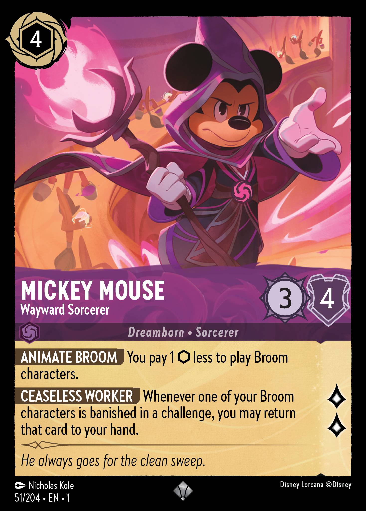 Mickey Mouse - Wayward Sorcerer TFC normal