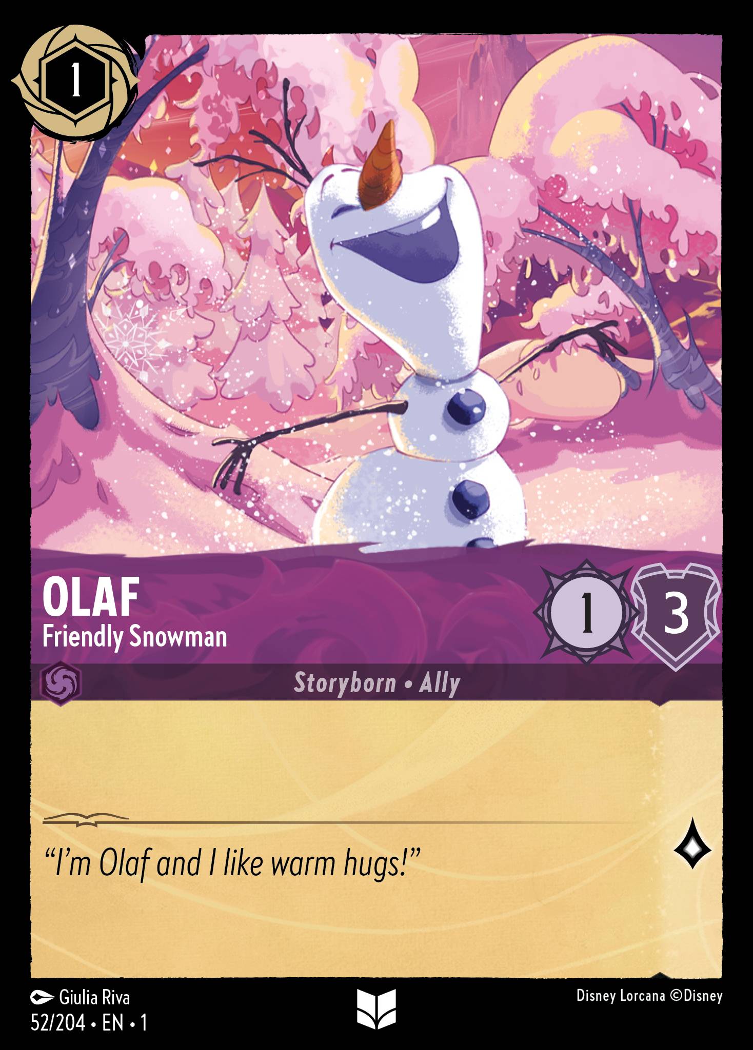 Olaf - Friendly Snowman TFC foil