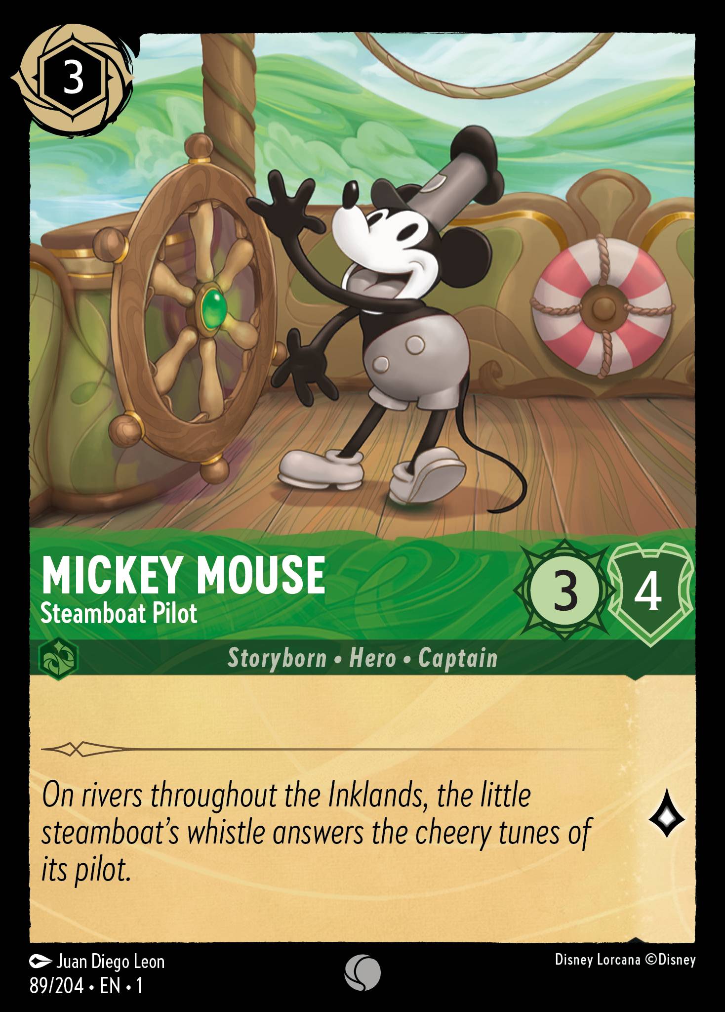 Mickey Mouse - Steamboat Pilot TFC foil