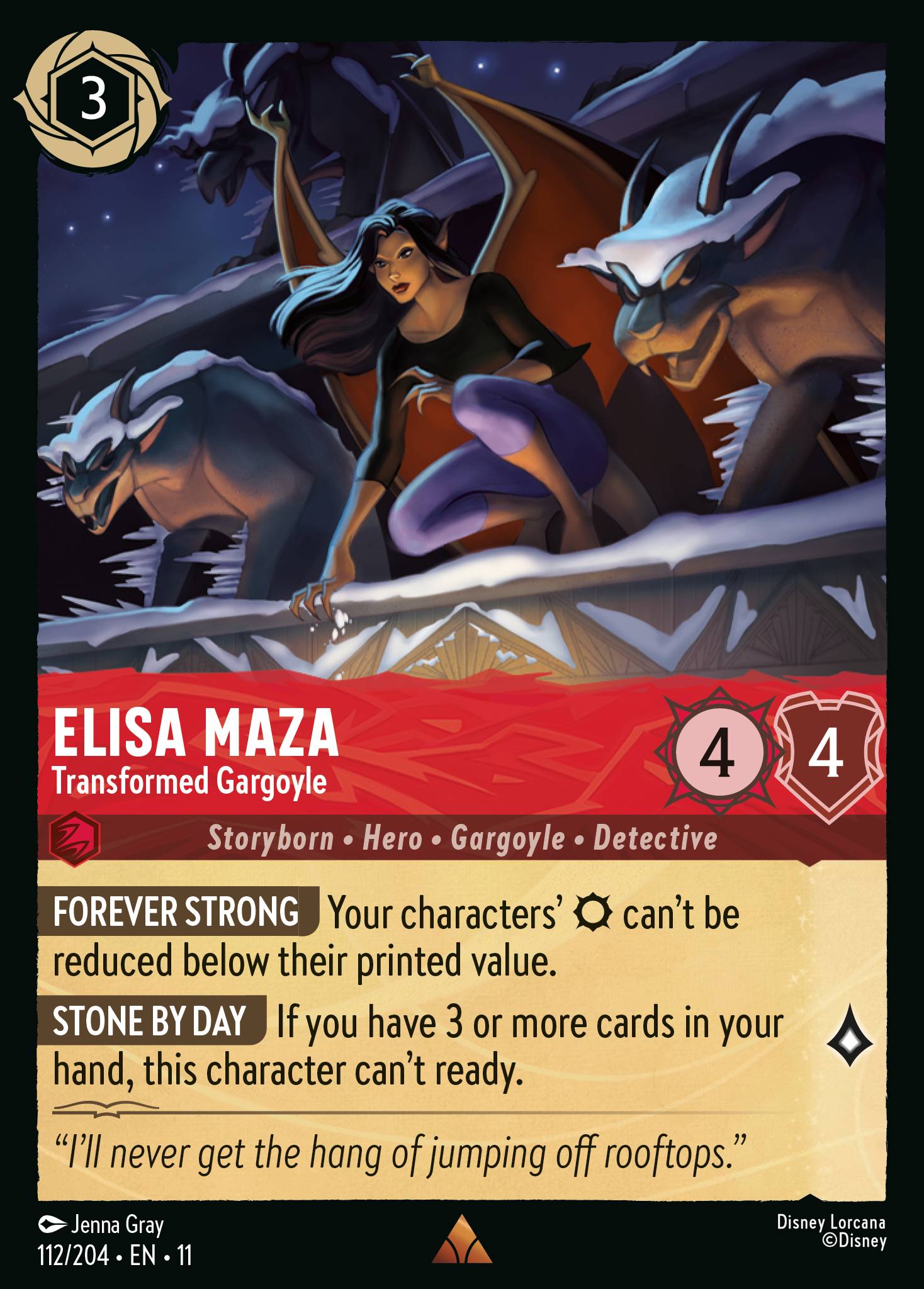 Elisa Maza - Transformed Gargoyle